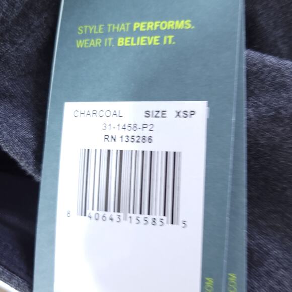 NEW Lysse Pencil Skirt Ponte Straight Size XSP Petite Gray Career Skirt, Elasti - Picture 5 of 6